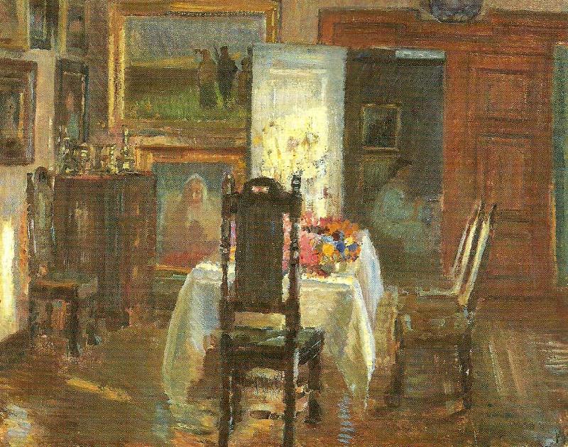 helga ancher interior oil painting image